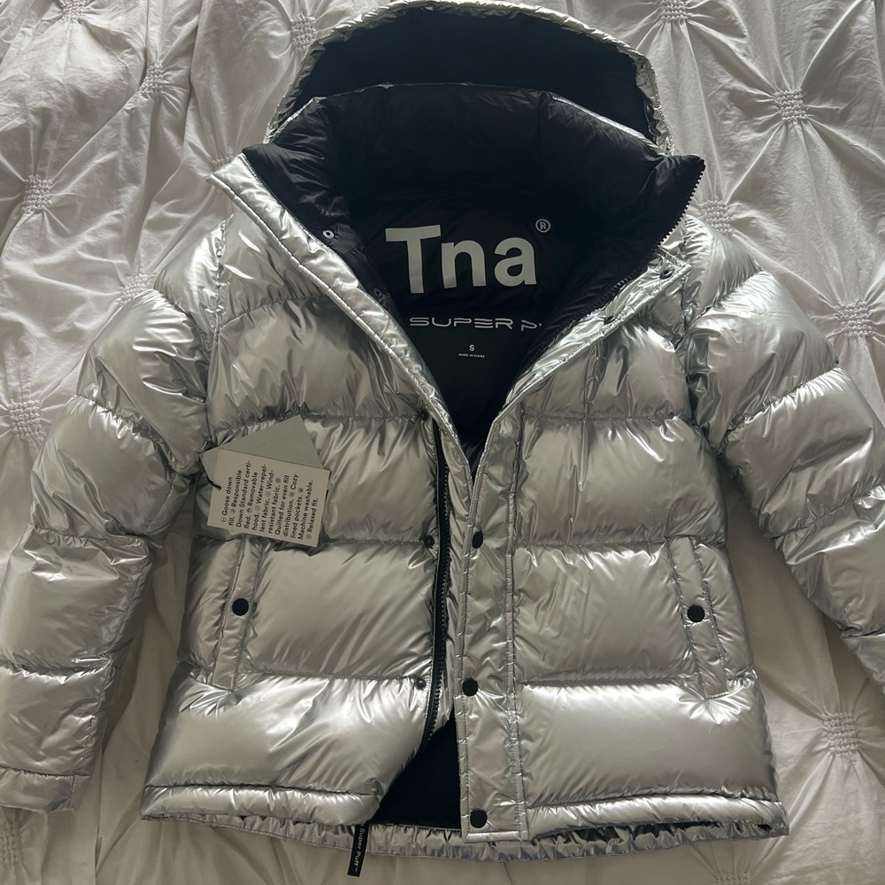 TNA metallic silver limited edition super puff